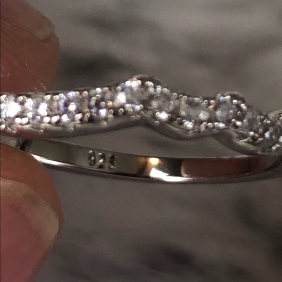 New! Princess Cut & Sapphire 3 ring 3A 6mm cz Sterling Silver Engagement Ring! - Picture 10 of 17